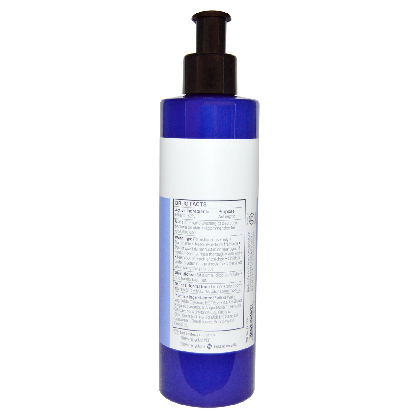 Eo Products Hand Sanitizer Lavender 8 onças - Imagem 2