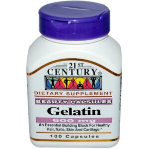 21st Century Gelatin - 600 mg - 100 Cápsulas