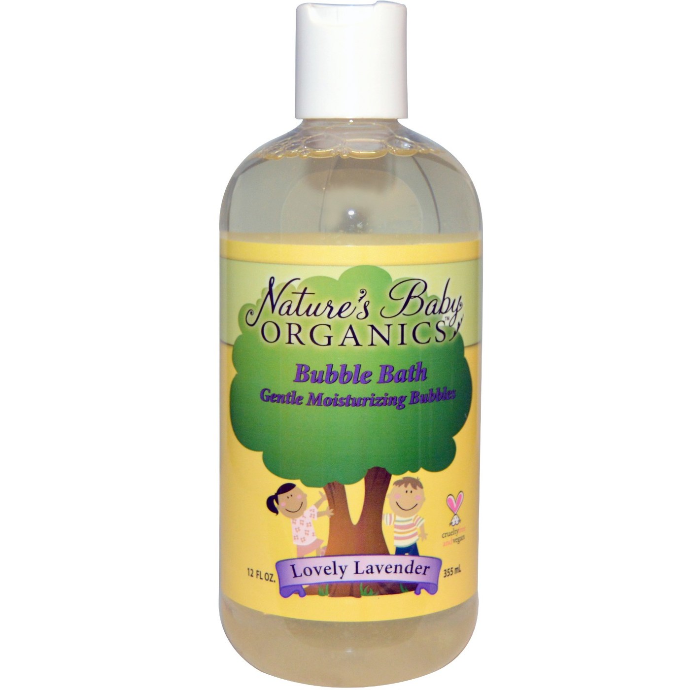 Nature's Bebê Orgânicos Bubble Bath Adorável Lavender 12 fl oz