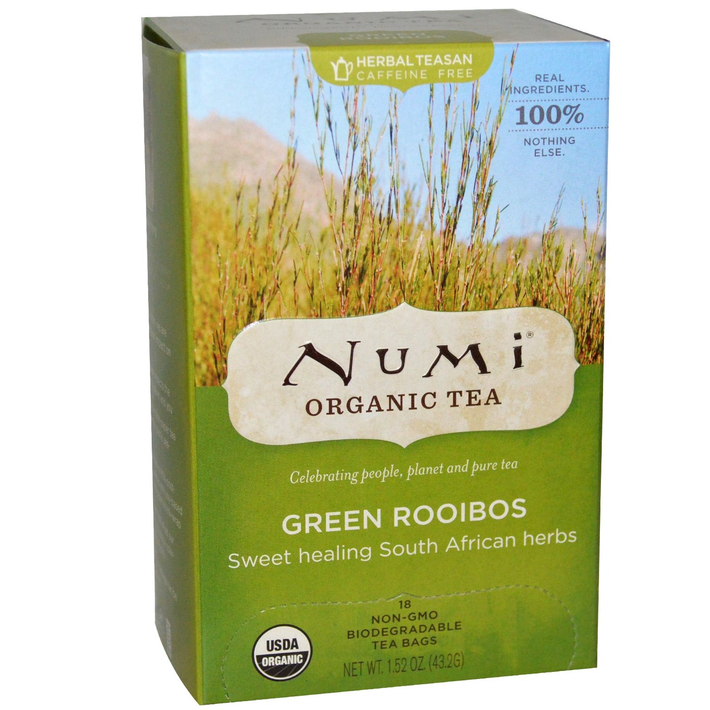 Numi Tea Erva Chá OG2 Grn Roobios 18bag