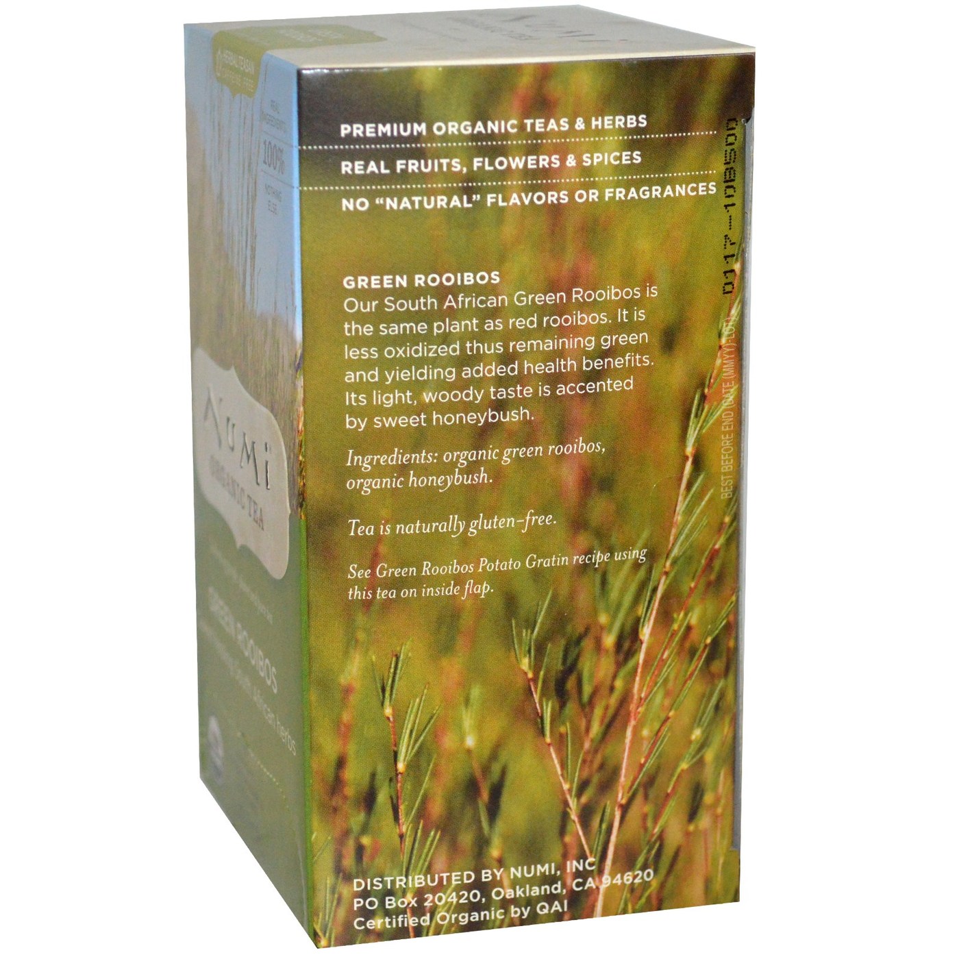 Numi Tea Erva Chá OG2 Grn Roobios 18bag - Imagem 2