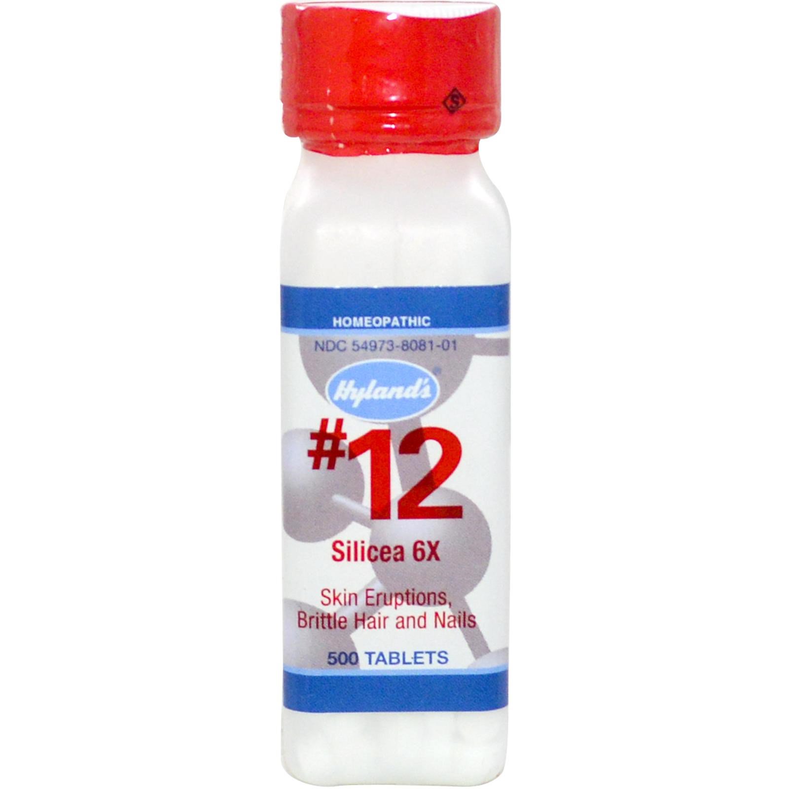 Hyland's, Silicea 6X, #12, 500 Comprimidos