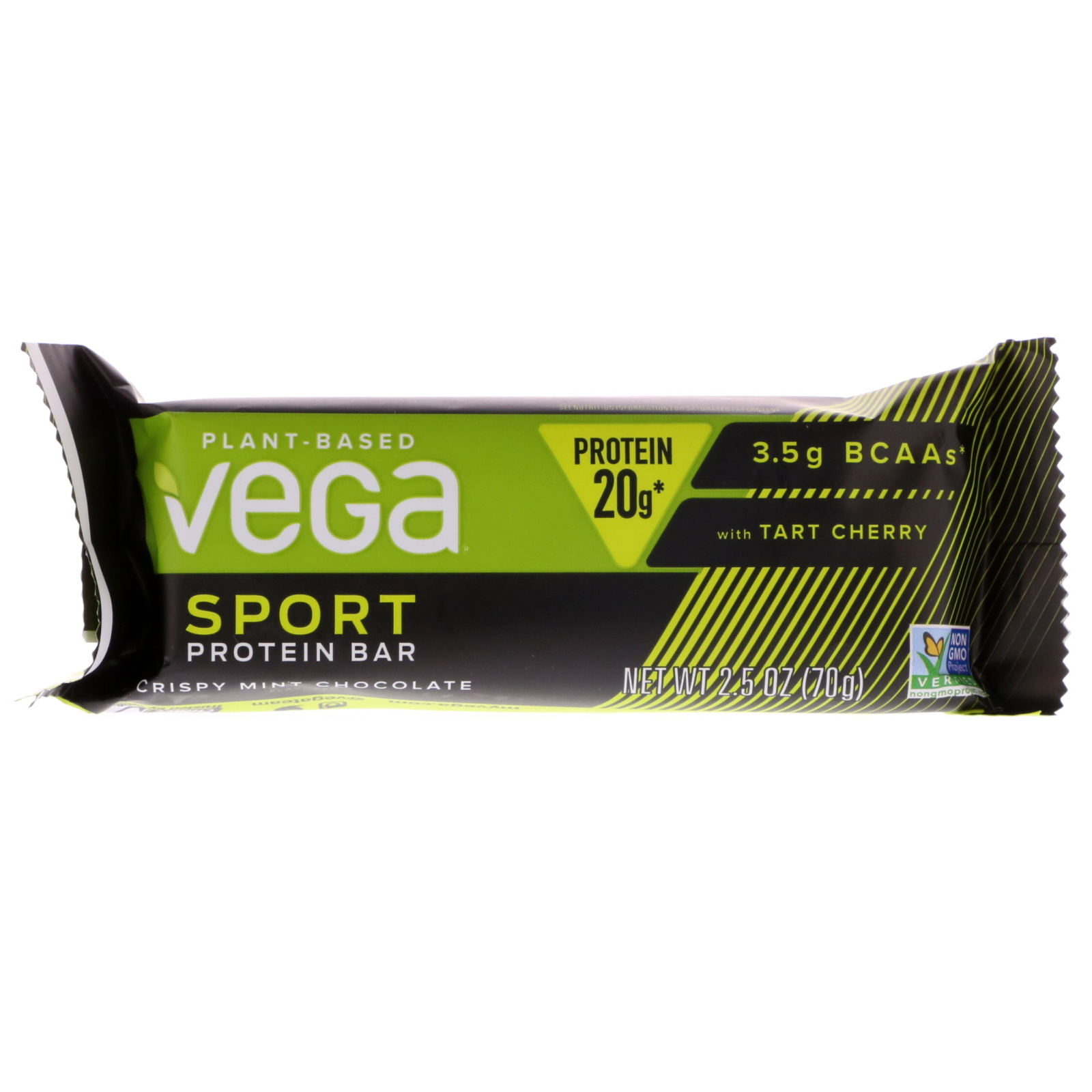 Vega, Esporte, Barra de Proteínas, Chocolate Crocante com Menta, 12 Barras, 2,5 oz (70 g) Cada - Imagem 4