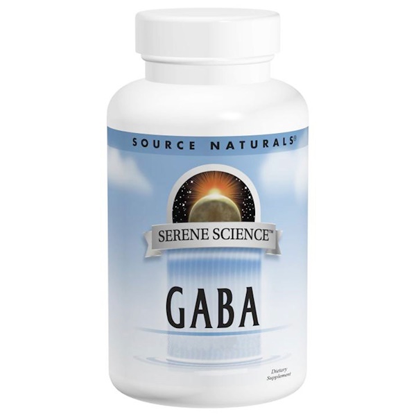 Source Naturals, GABA, 750 mg, 180 Comprimidos