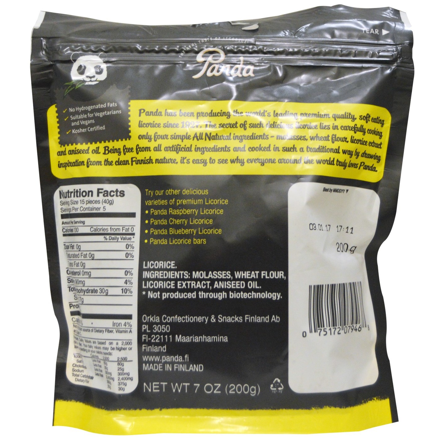 Panda Todos Natural Suave Alcaçuz 12-7 Boxes oz - Imagem 2