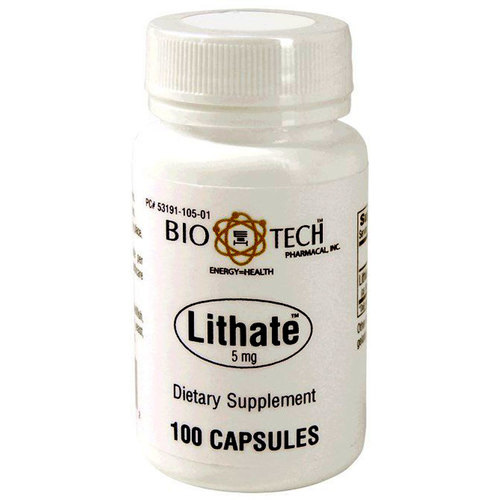 BioTech Pharmacal Lithate - 100 Cápsulas