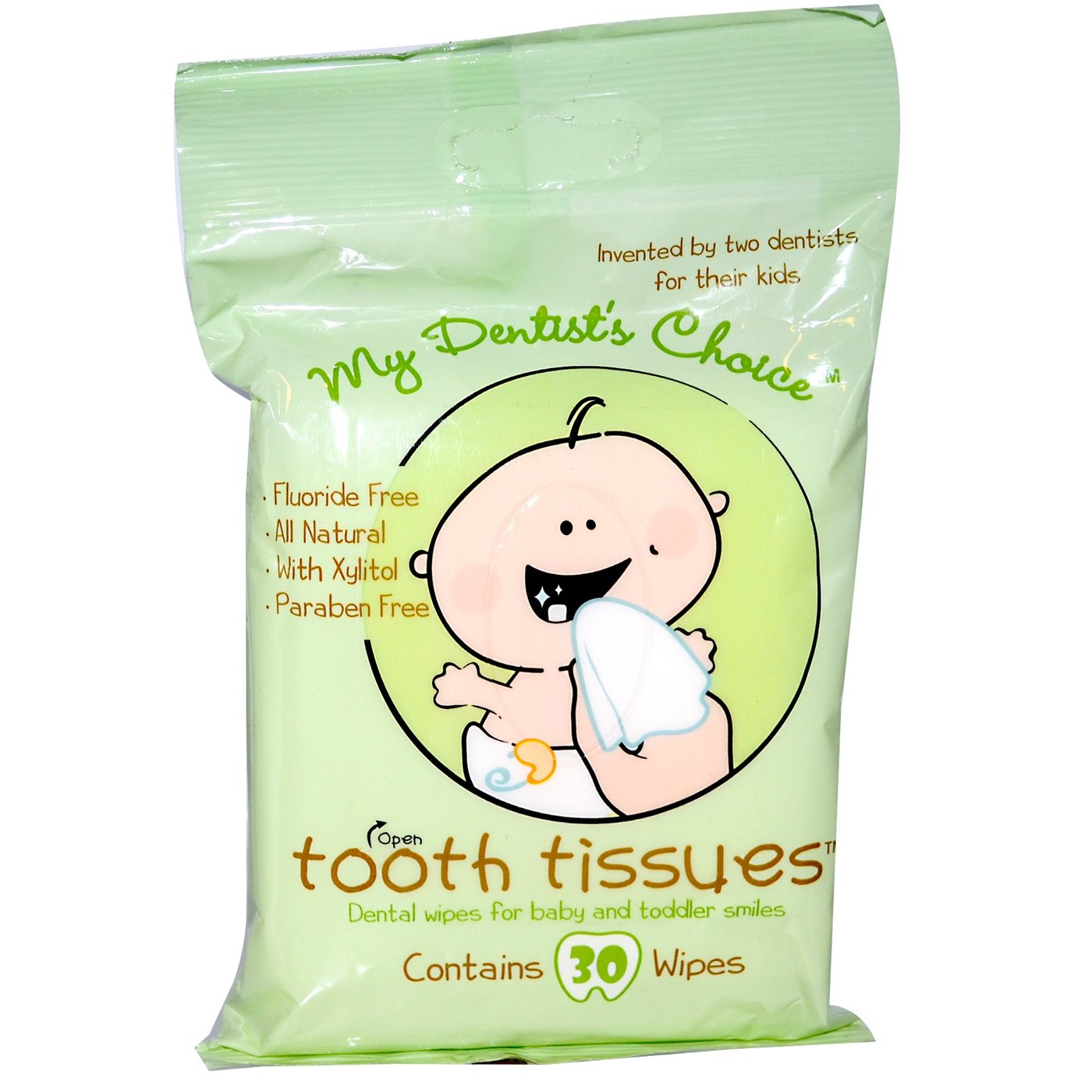 Tooth Tissues Dental Wipes Criança / 30CT bebê