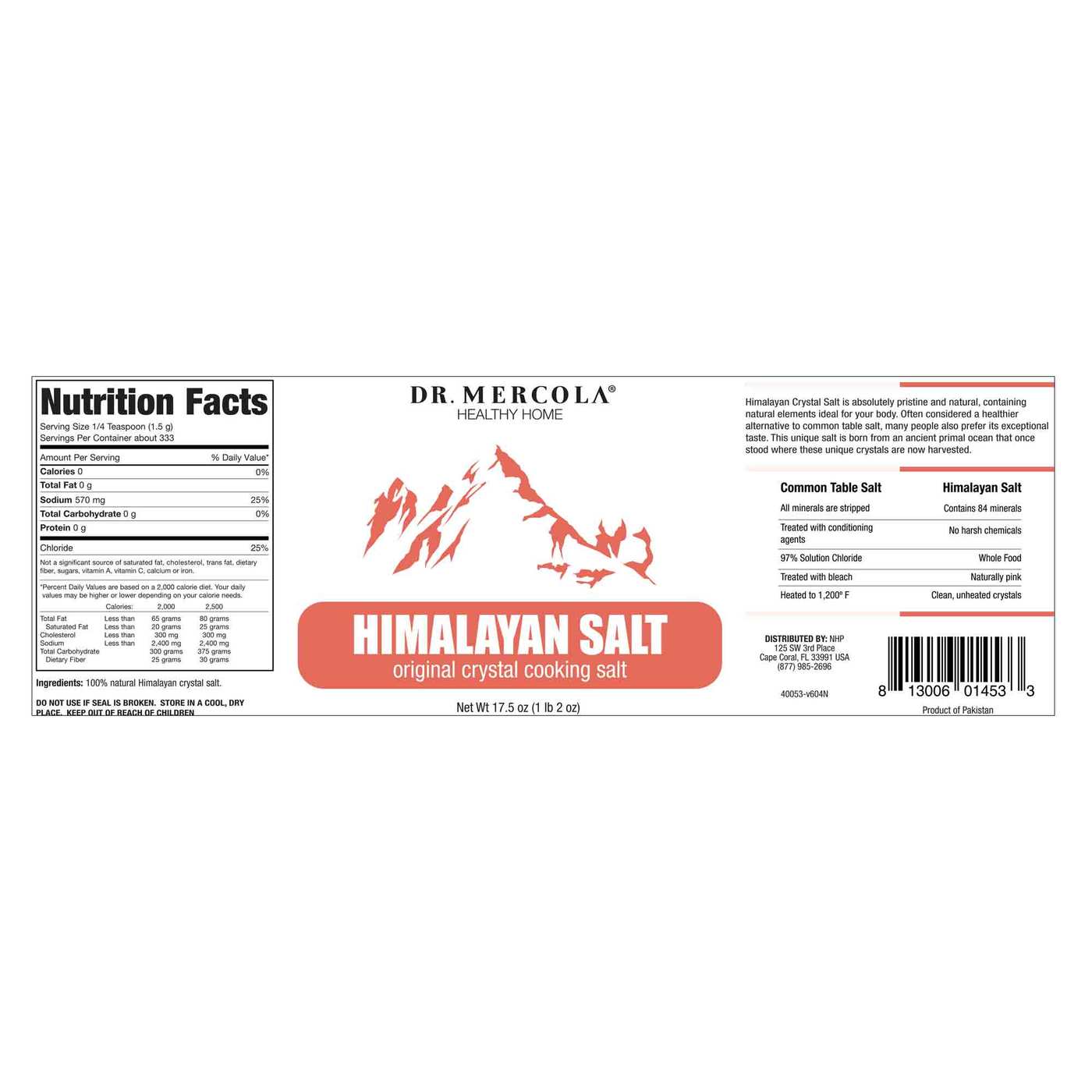 Dr Mercola Himalayan Cooking Salt 500 g - Imagem 3