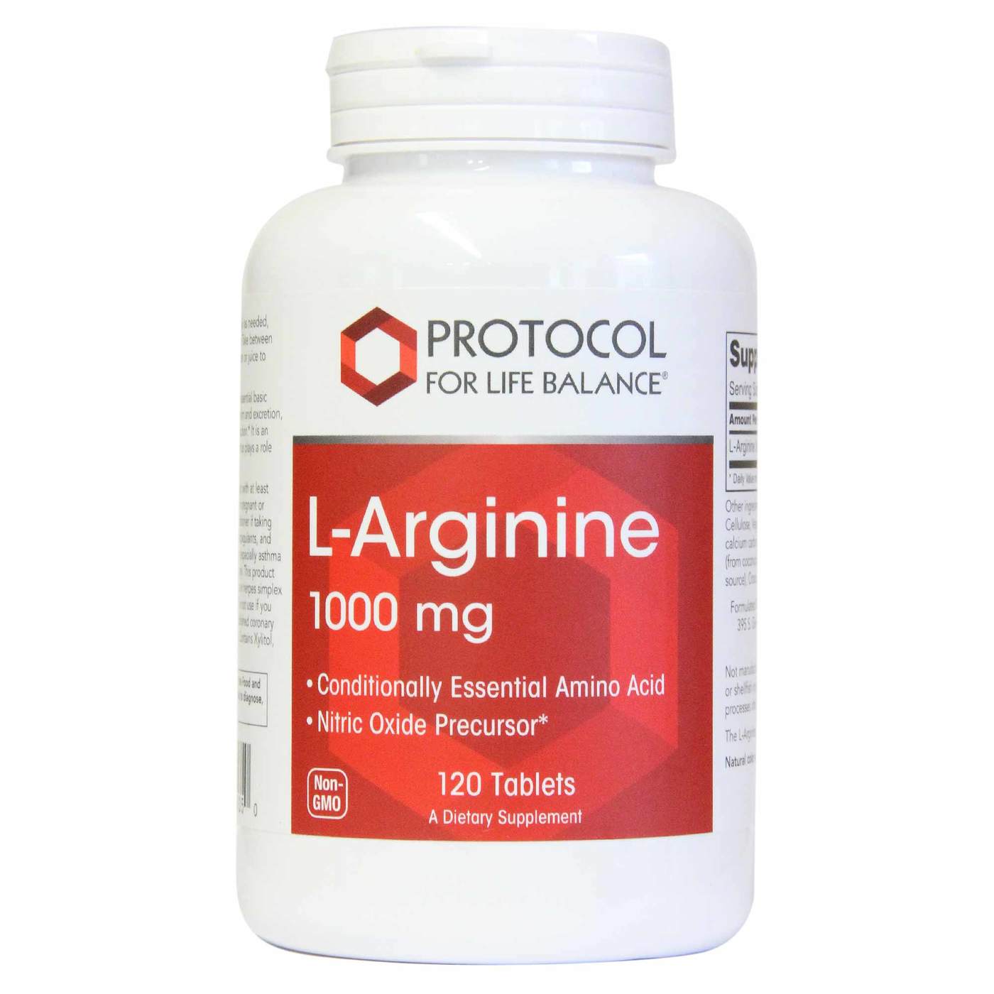 Protocol for Life Balance L- Arginine - 120 Tablets