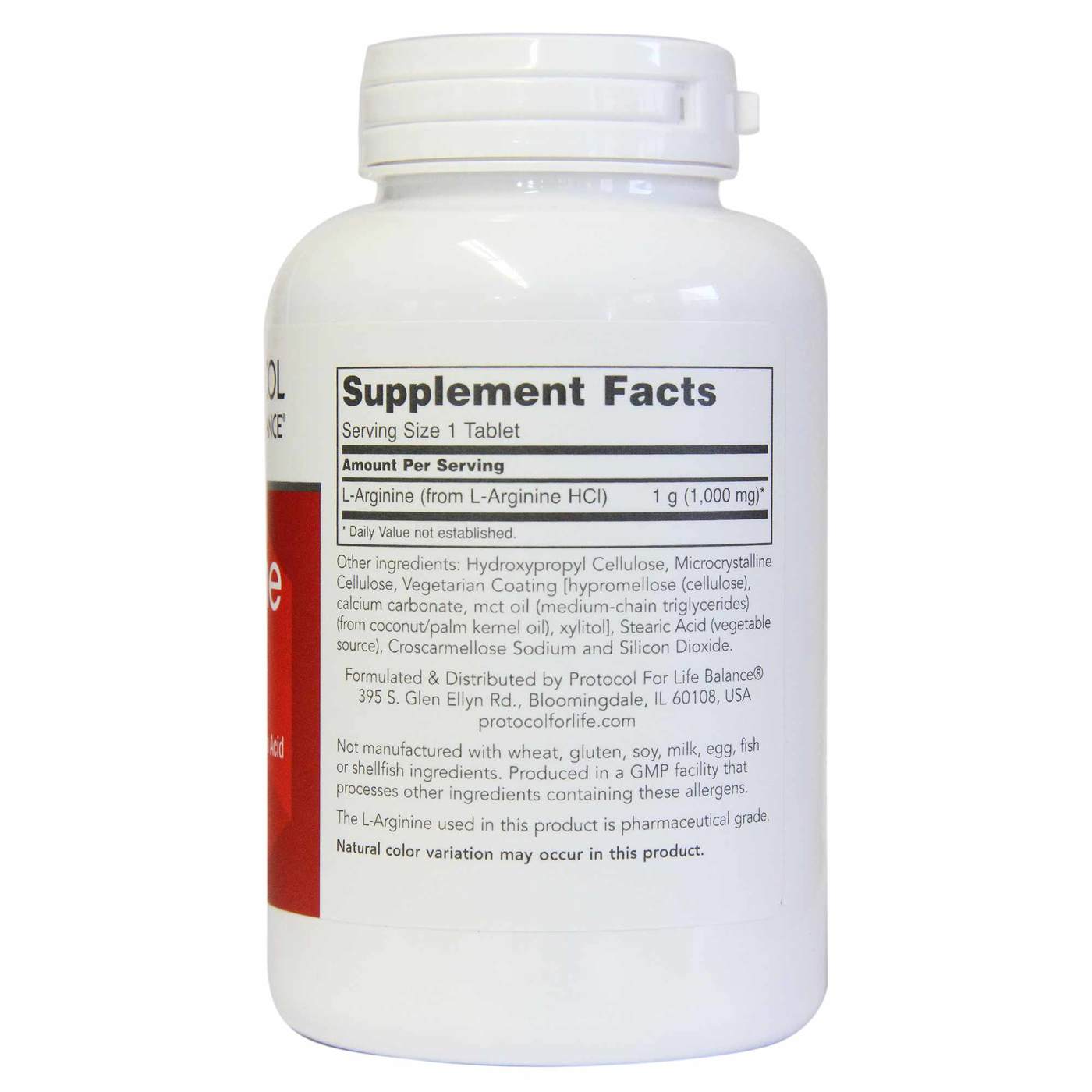 Protocol for Life Balance L- Arginine - 120 Tablets - Imagem 3