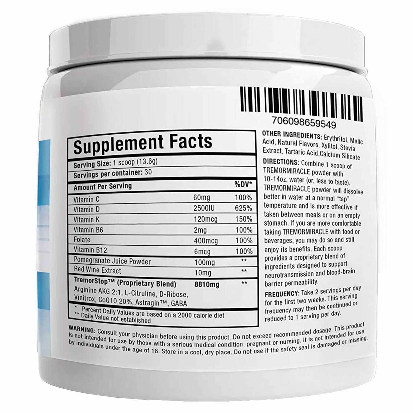 Revolutionary Essential Tremor Miracle - Tremor Relief Supplement - 13.4 oz (380g) - Imagem 3