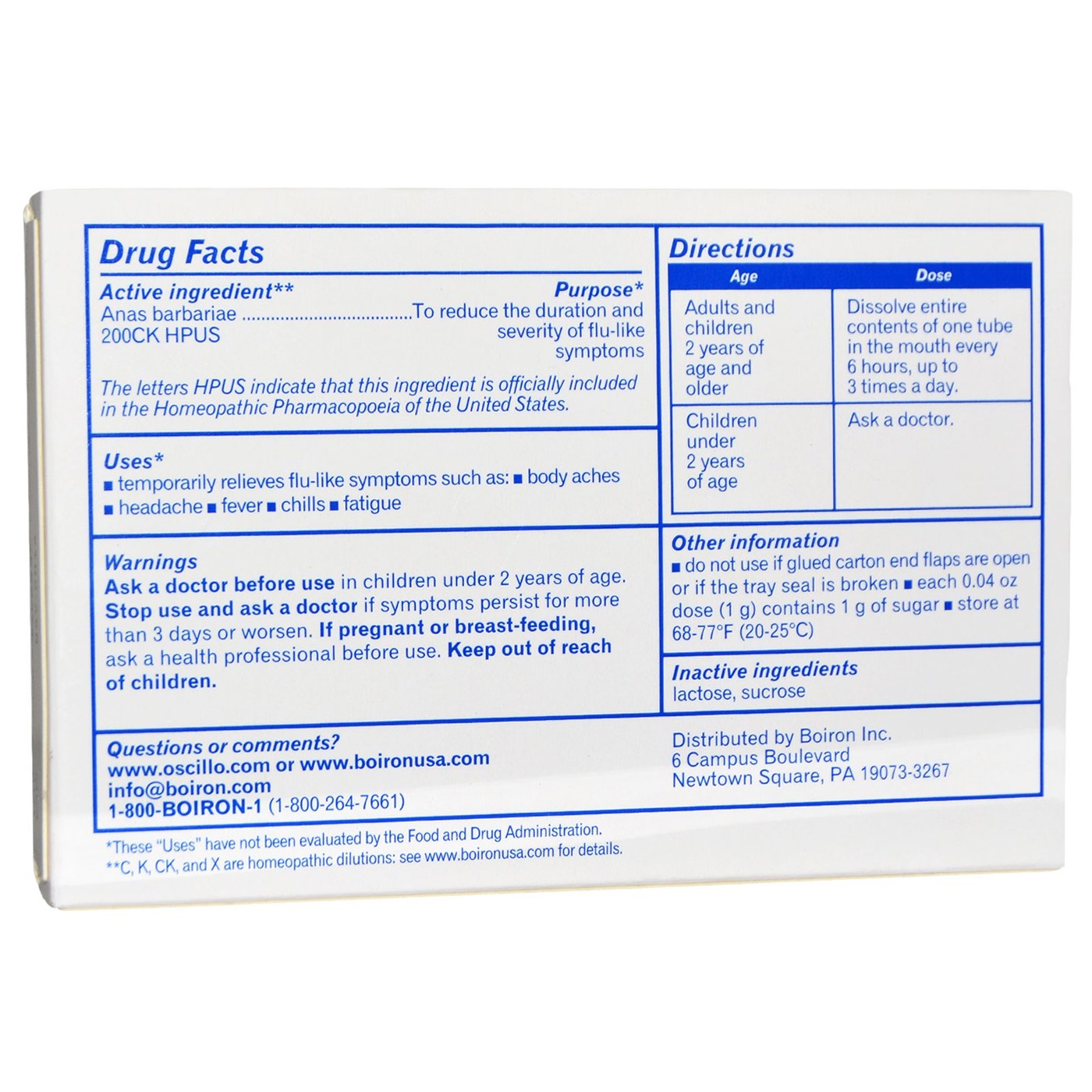 Boiron Tubos Oscillococcinum 6 Doses - Imagem 2