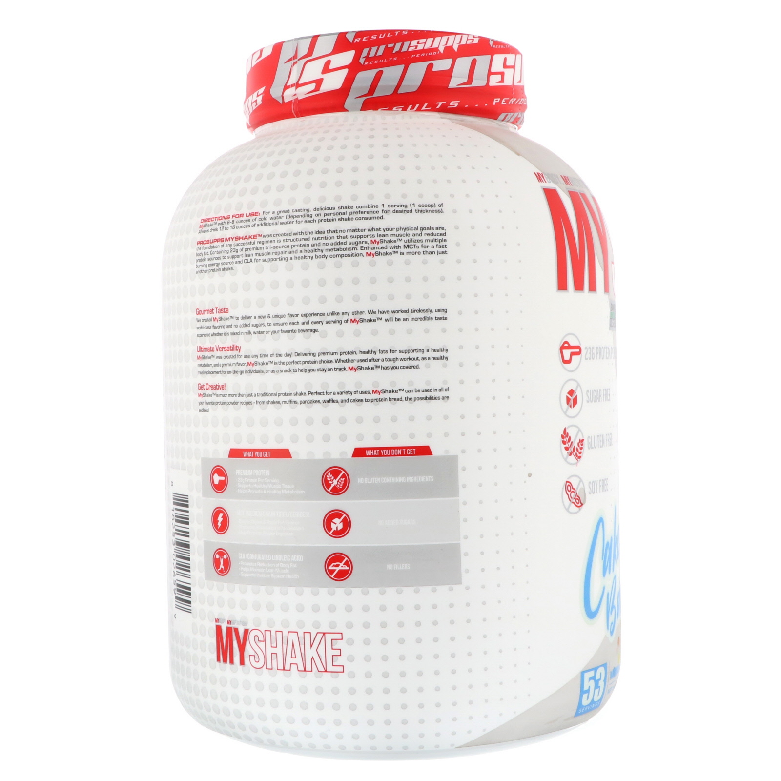 ProSupps, MyShake, Cake Batter, 4 lbs (1814 g) - Imagem 3