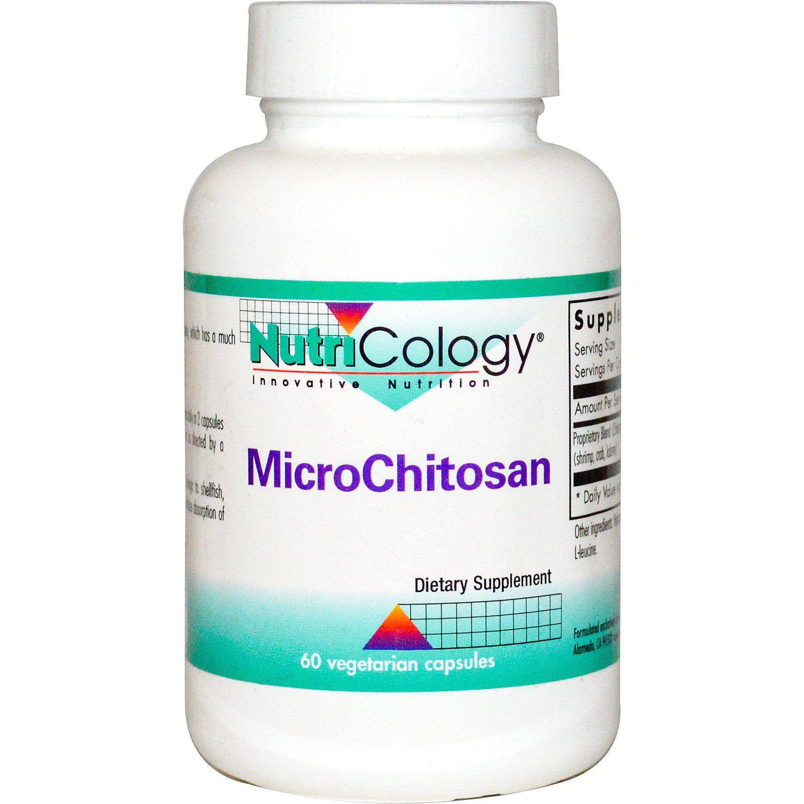 Nutricology, MicroChitosan, 60 Cápsulas Vegetarianas
