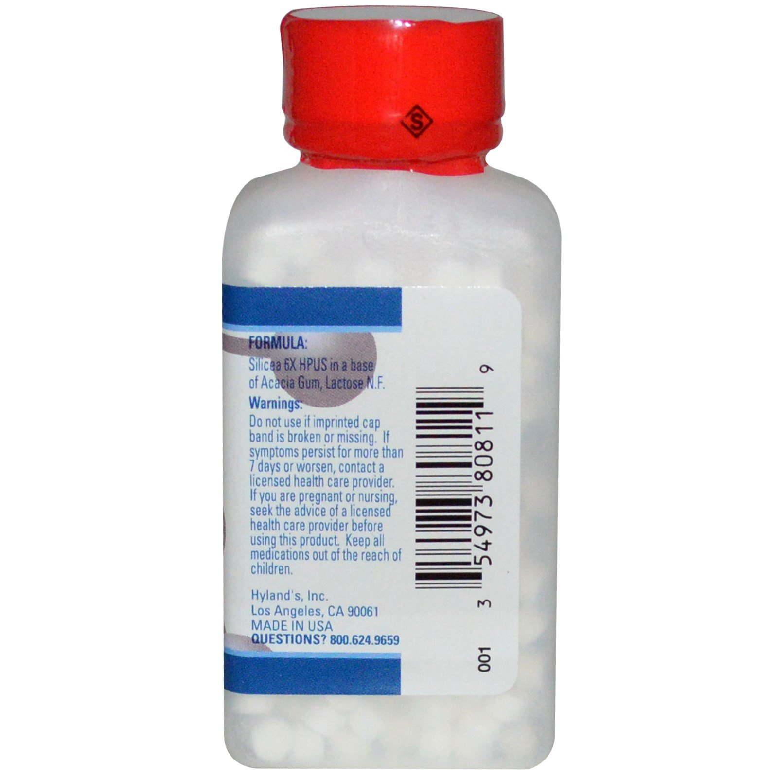 Hyland's, Silicea 6X, #12, 500 Comprimidos - Imagem 2