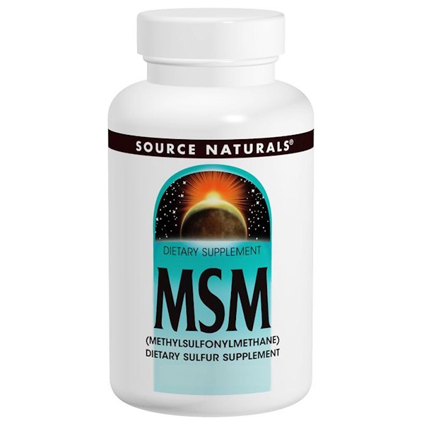 Source Naturals, MSM, 1000 mg, 120 Comprimidos