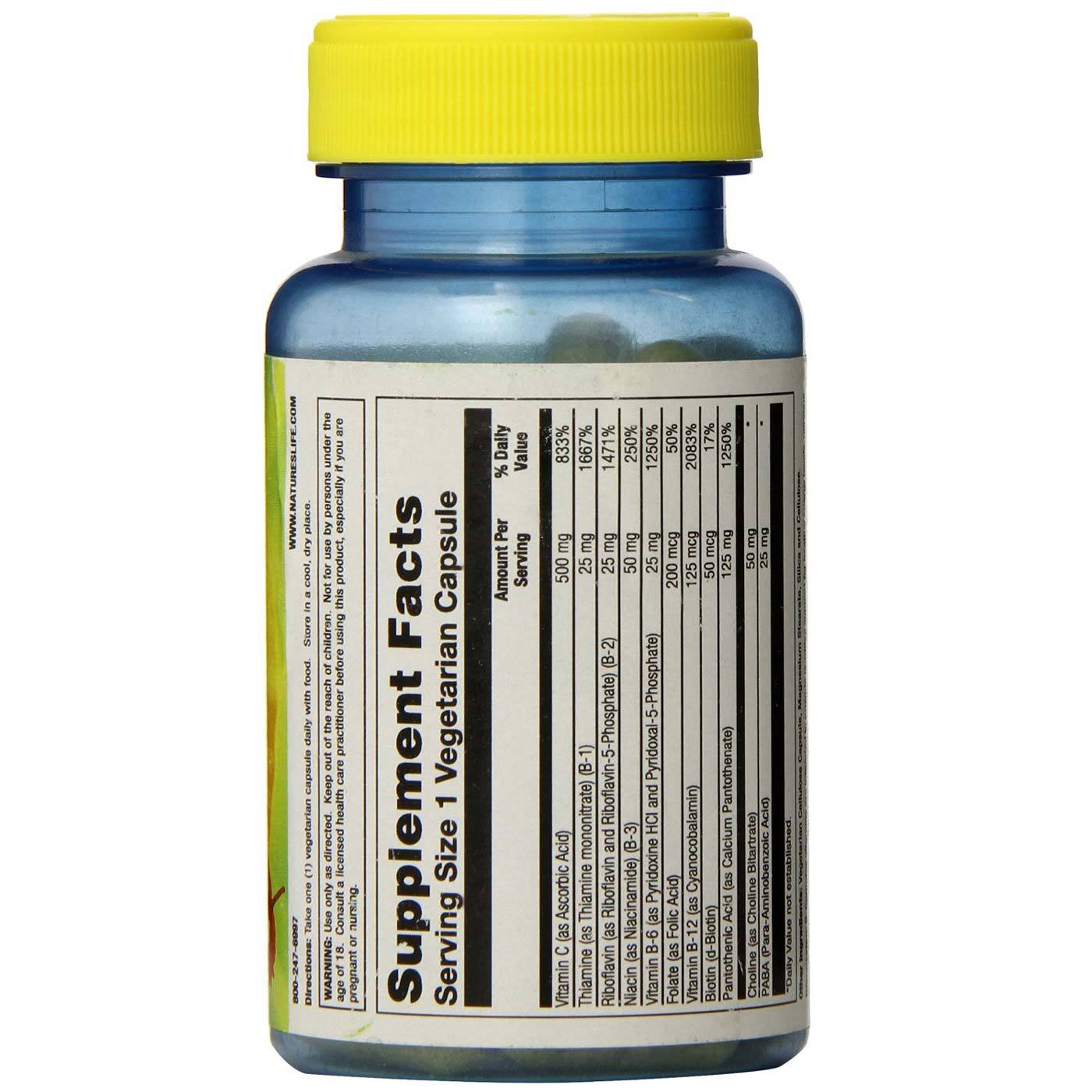 Nature's Life B Complexo EEstressee com C 50 Cápsulas Vegetarianas - Imagem 2