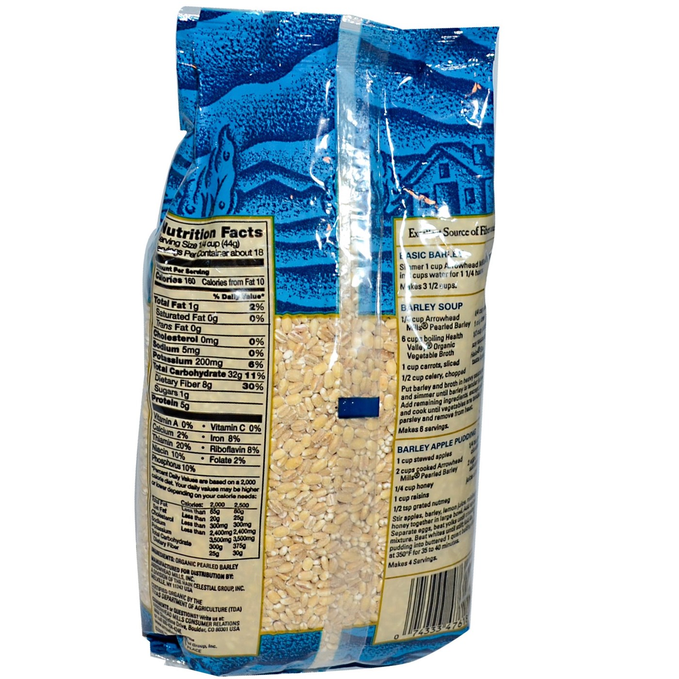 Arrowhead Mills Em pérolas Cevada 28 oz - Imagem 2