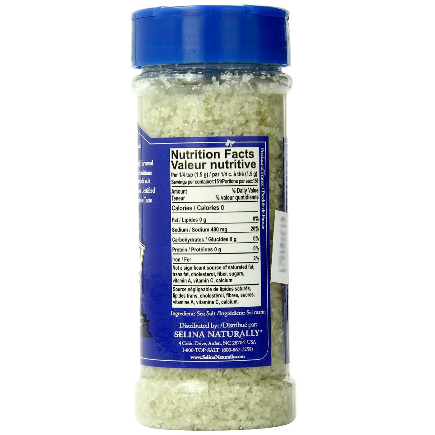 Selina Naturally Light Grey mar Céltico Sal Grinder 8 oz - Imagem 2