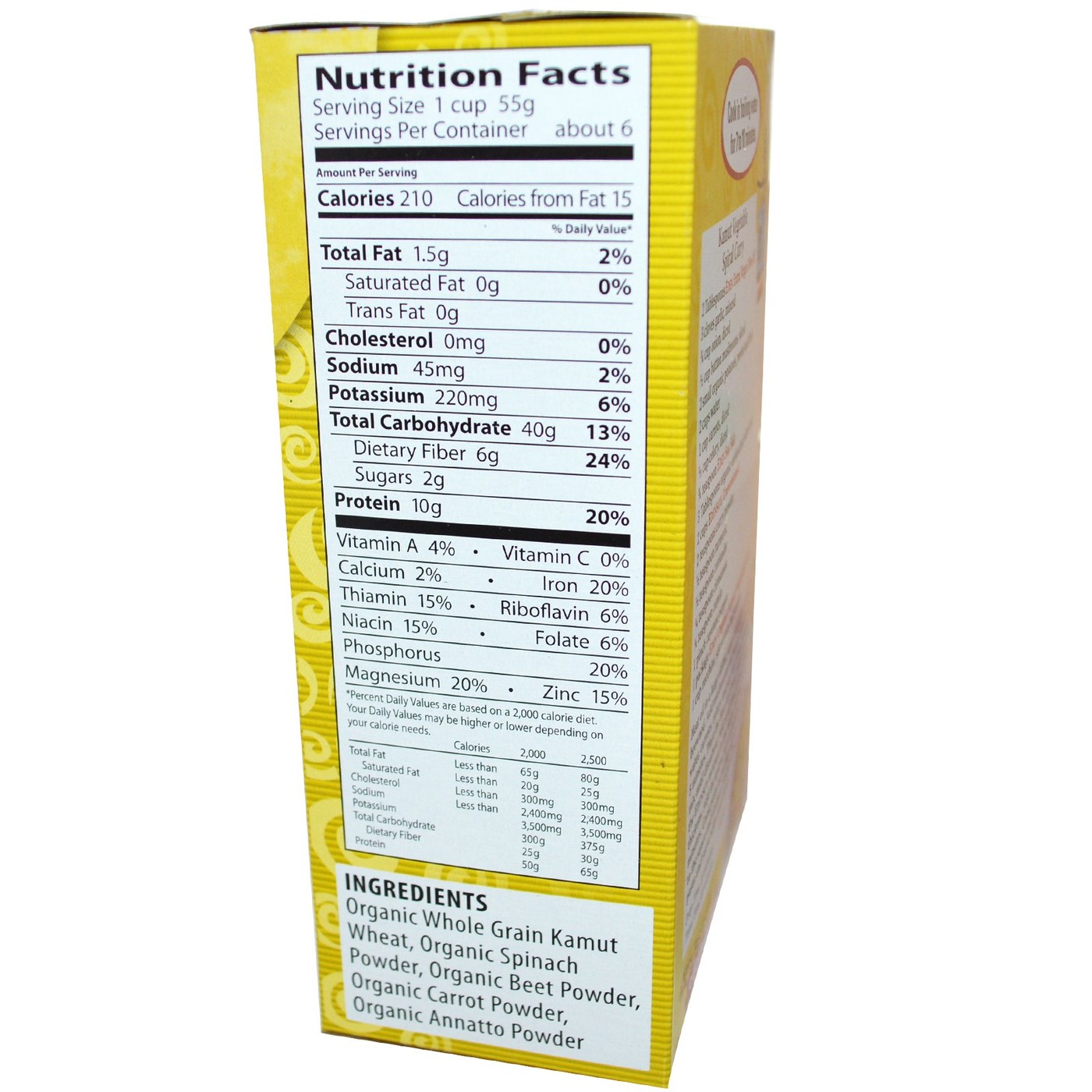 Eden Foods Kamut orgânica vegetal Espirais 12 onças - Imagem 2