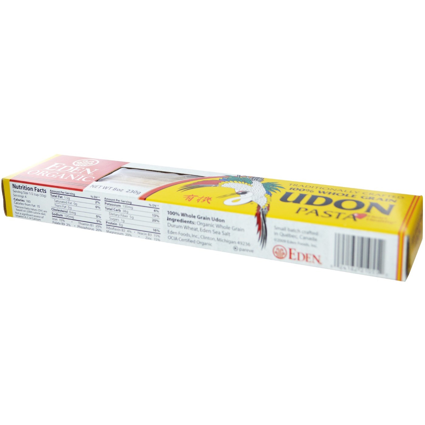 Eden Foods 100% grãos inteiros Udon Orgânico Pasta 8 oz - Imagem 2