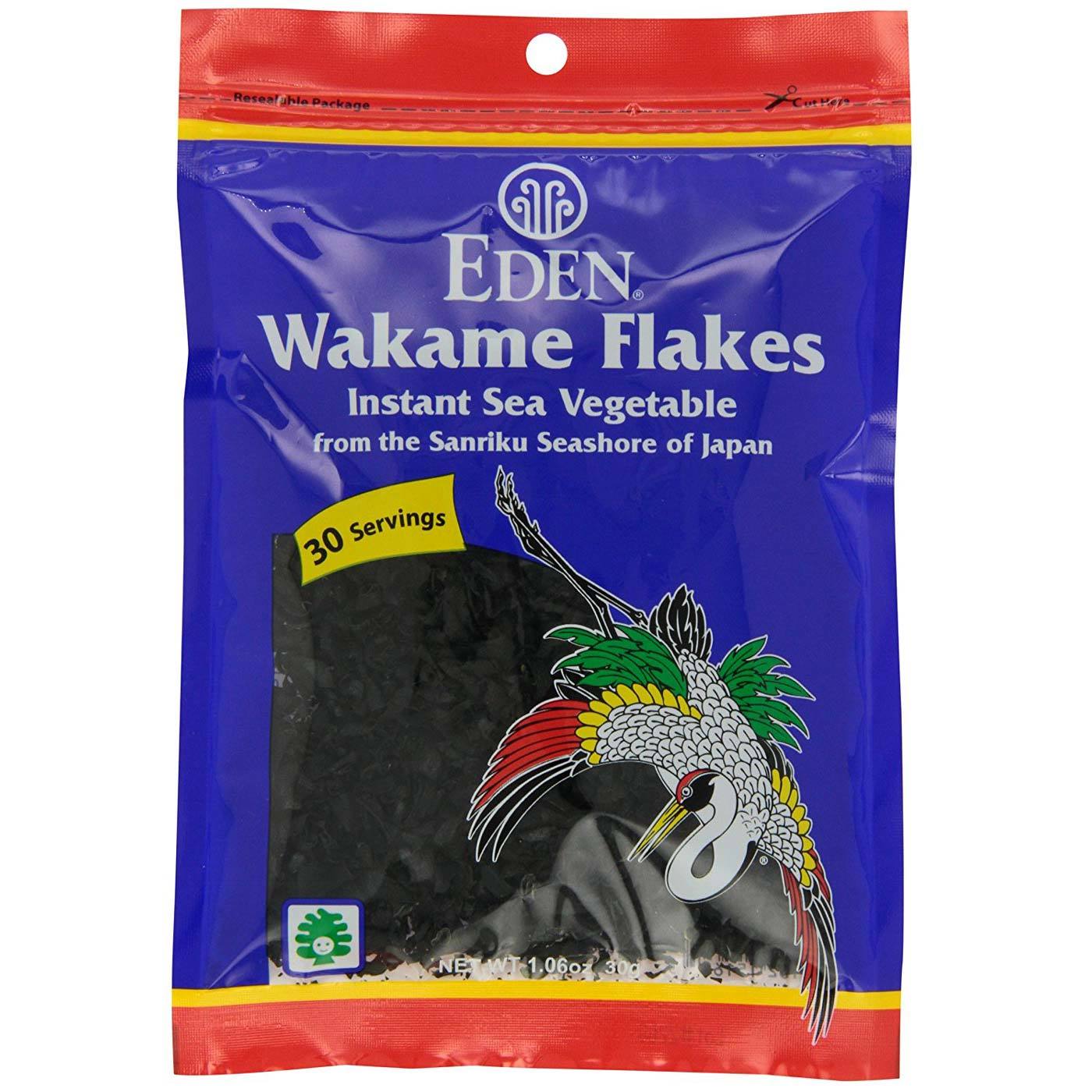 Eden Foods Instantâneas Wakame Flakes 1,06 onças