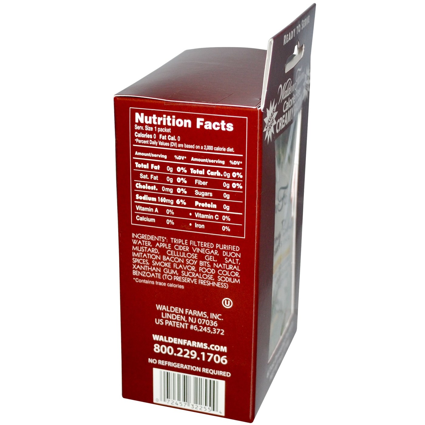 Walden Farms Bacon Creamy Vestir 6 pacotes - Imagem 2