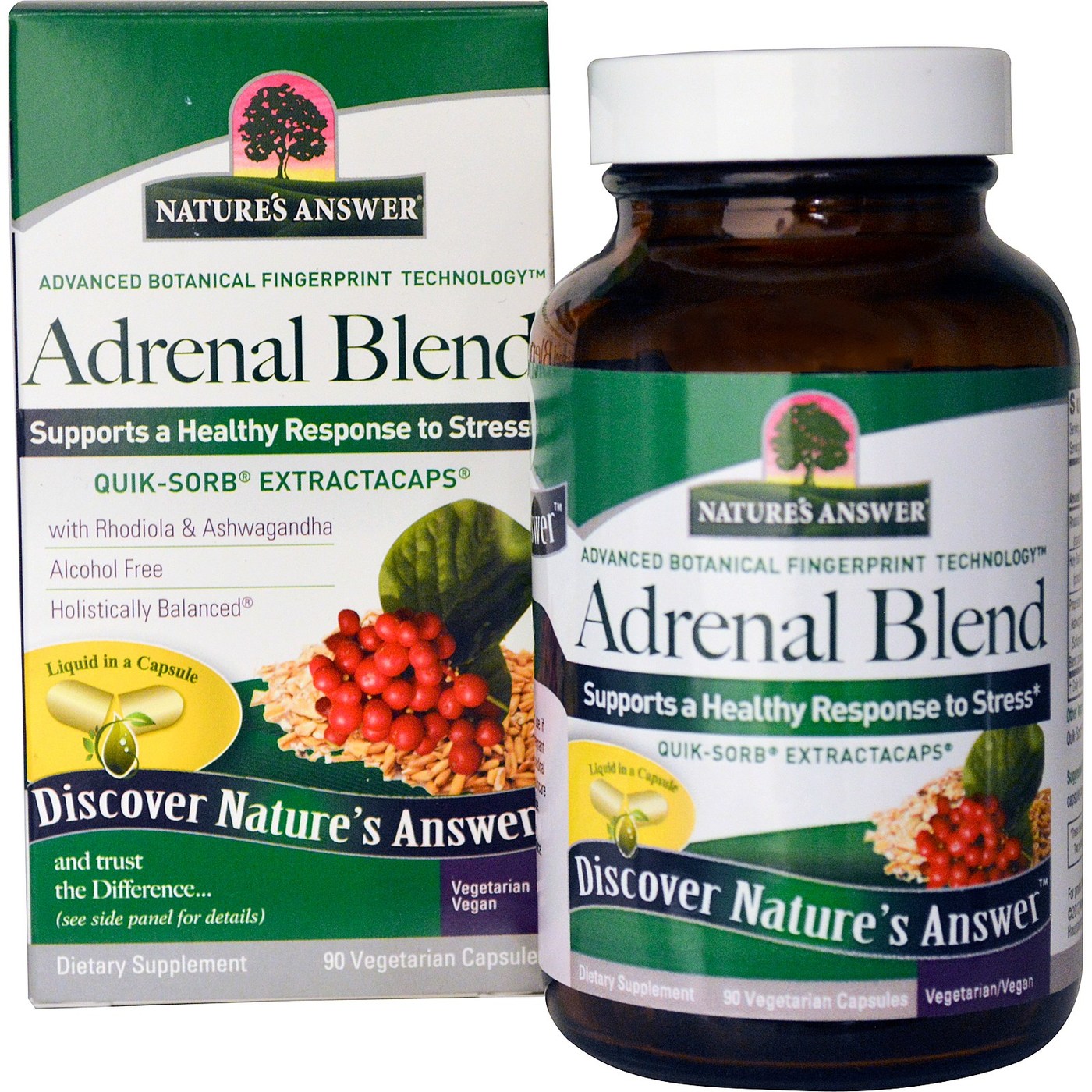 Nature's Answer Adrenal Stess Fora Líquido 90