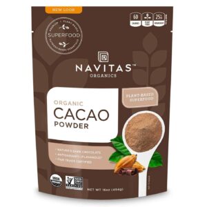 Cacau Orgânico em Pó Navitas Naturals 454 g