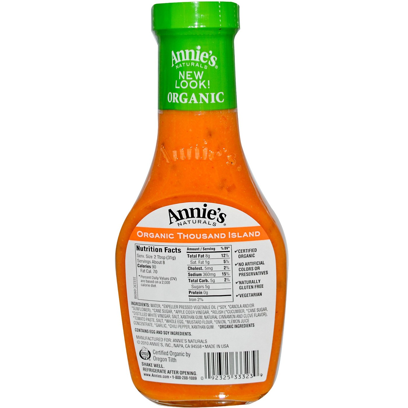 Annies Homegrown Orgânico Thousand Island Dressing 8 fl oz - Imagem 2