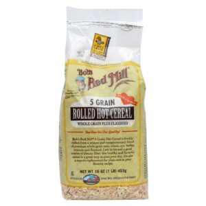 Bobs Red Mill 5 Grain Laminados Whole Grain Hot Cereal (4 blocos) 4 - 16 onças Bags