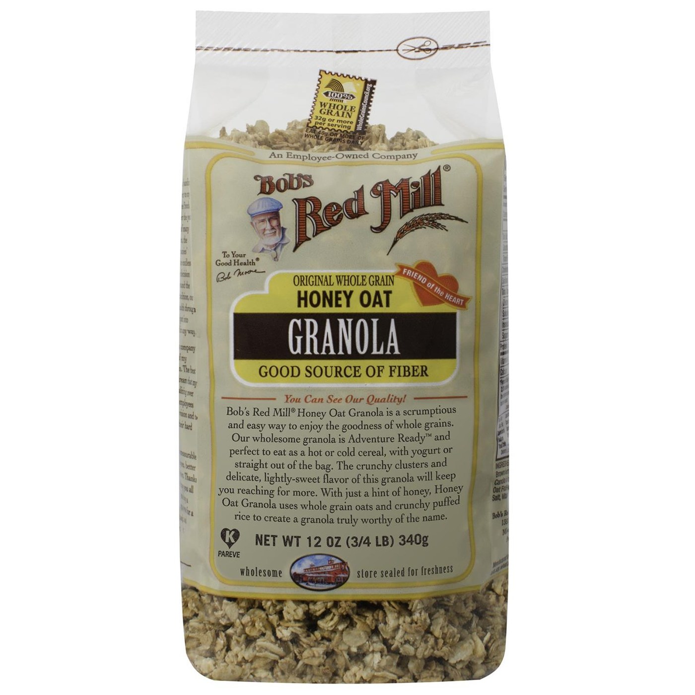 Bobs Red Mill Mel Aveia Granola Mel Aveia 4 - 12 onças Bags