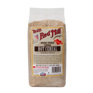 Bobs Red Mill Whole Cereal Trigo Farina Quente (Pack 4) Ácido 4 - 24 onças Bags