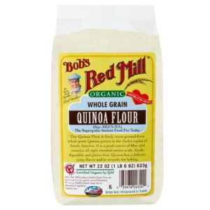 Bobs Red Mill Gluten Free Orgânico Whole Grain Quinoa Farinha (Pack 4) de 4 - 22 onças Bags