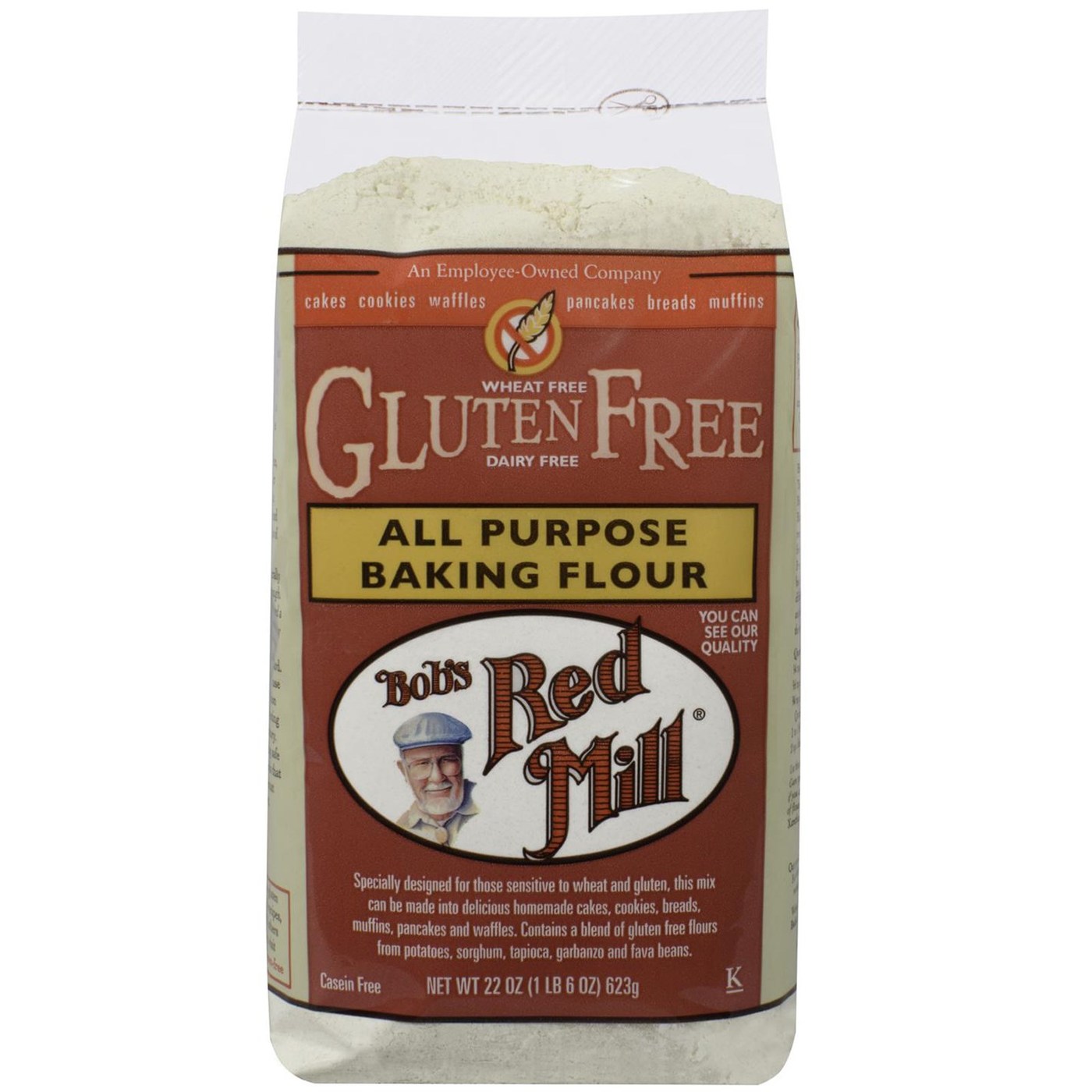 Bobs Red Mill Gluten Free All Purpose Baking Farinha 4-22 oz Bags