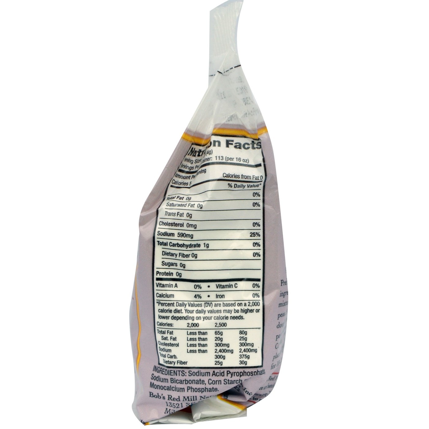 Bobs Red Mill Gluten Free Fermento em pó (embalagem de 4) 4 - 16 onças Bags - Imagem 2