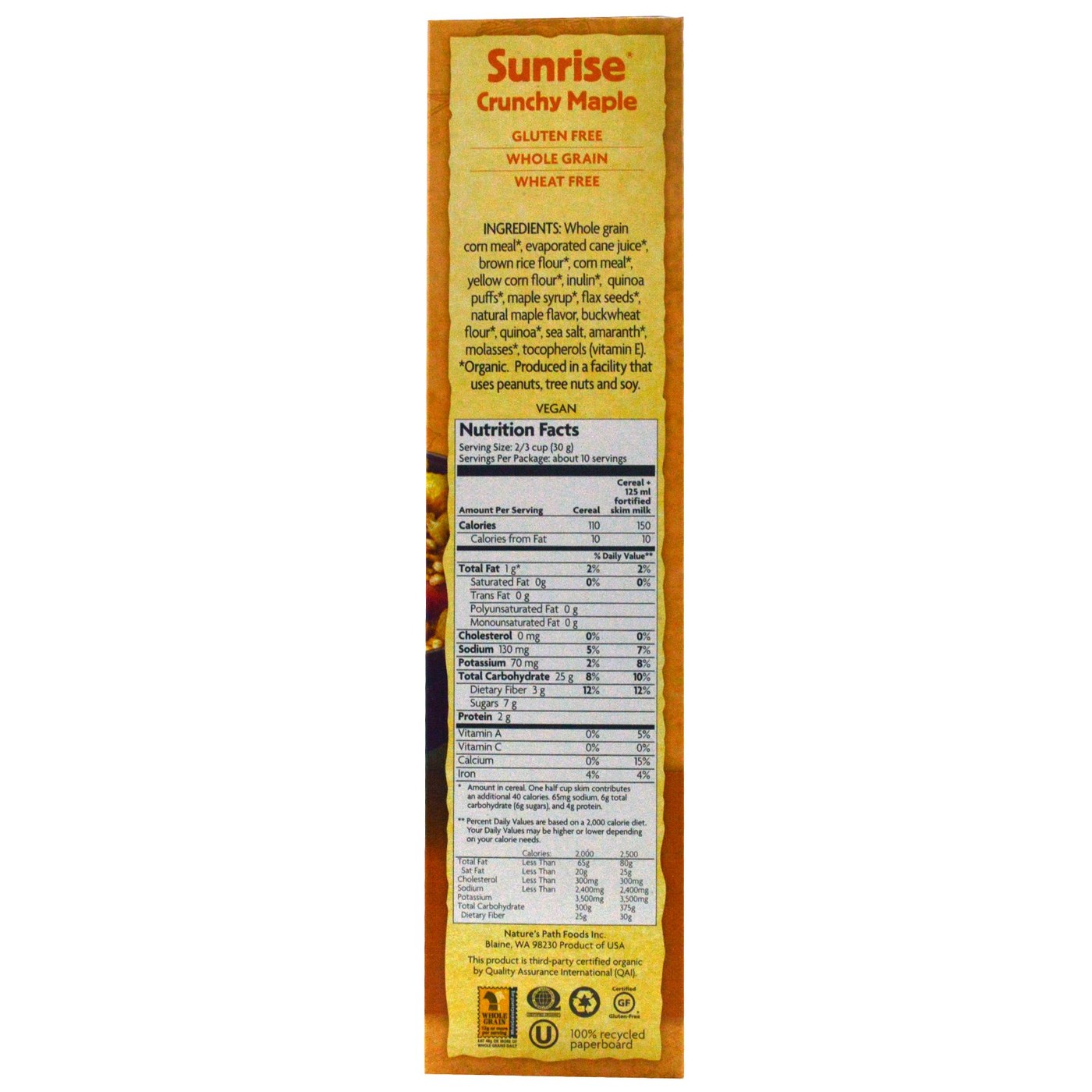 Natures Path Crunchy bordo Sunrise 10,6 oz - Imagem 2