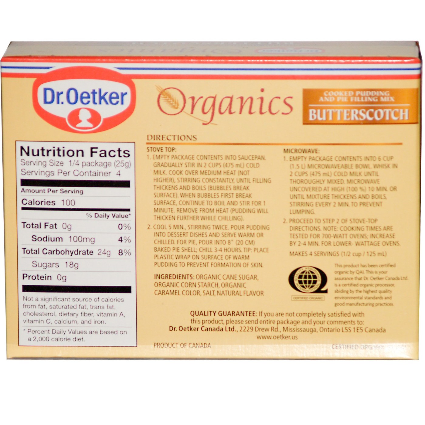 European Gourmet Bakery Caixas de 3,5 oz - Orgânico Pudim Mix (Pack 3) de manteiga 3 - Imagem 2