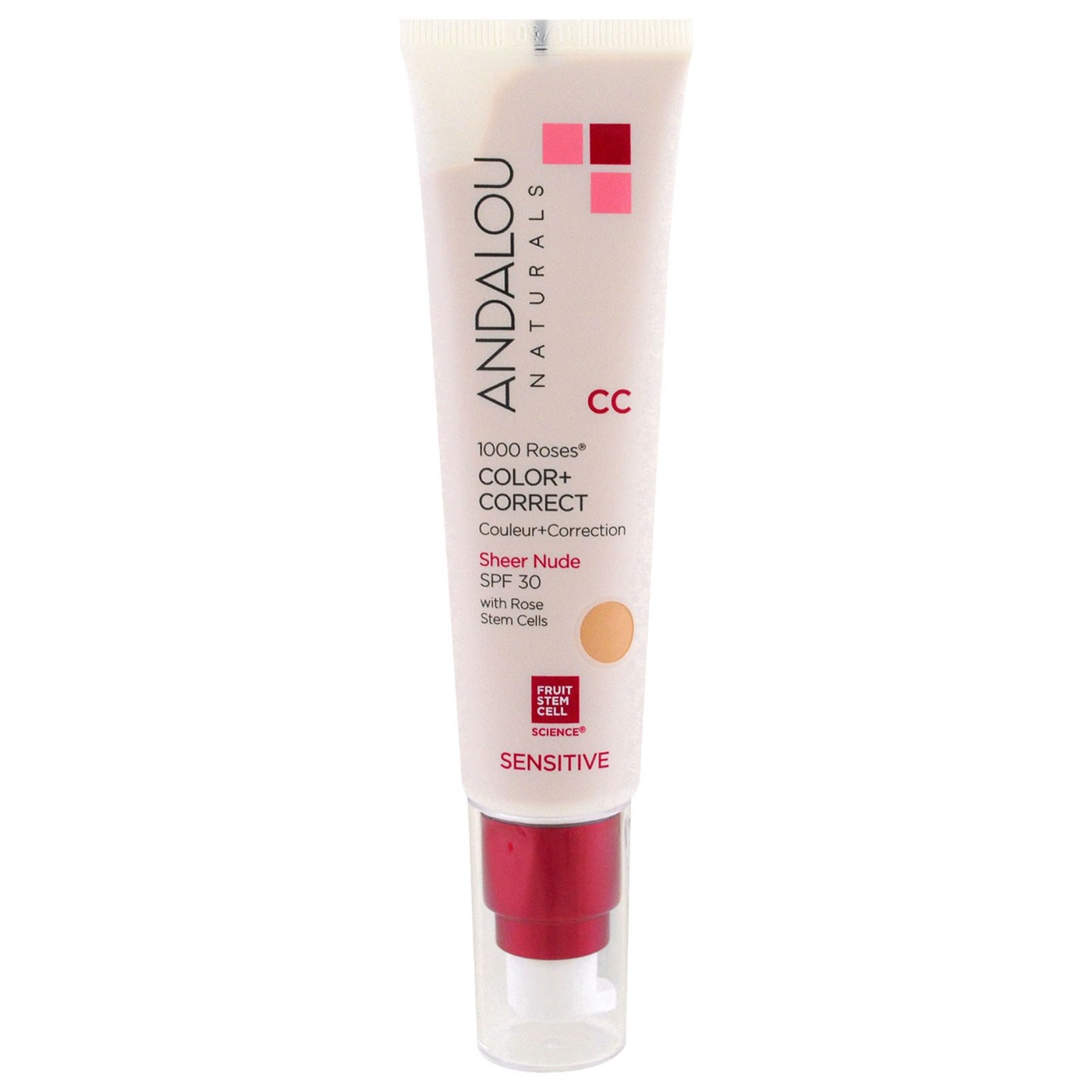 Andalou Naturals 1000 Roses CC Cream, SPF 30 - Sheer Nude - 2 oz - Imagem 3