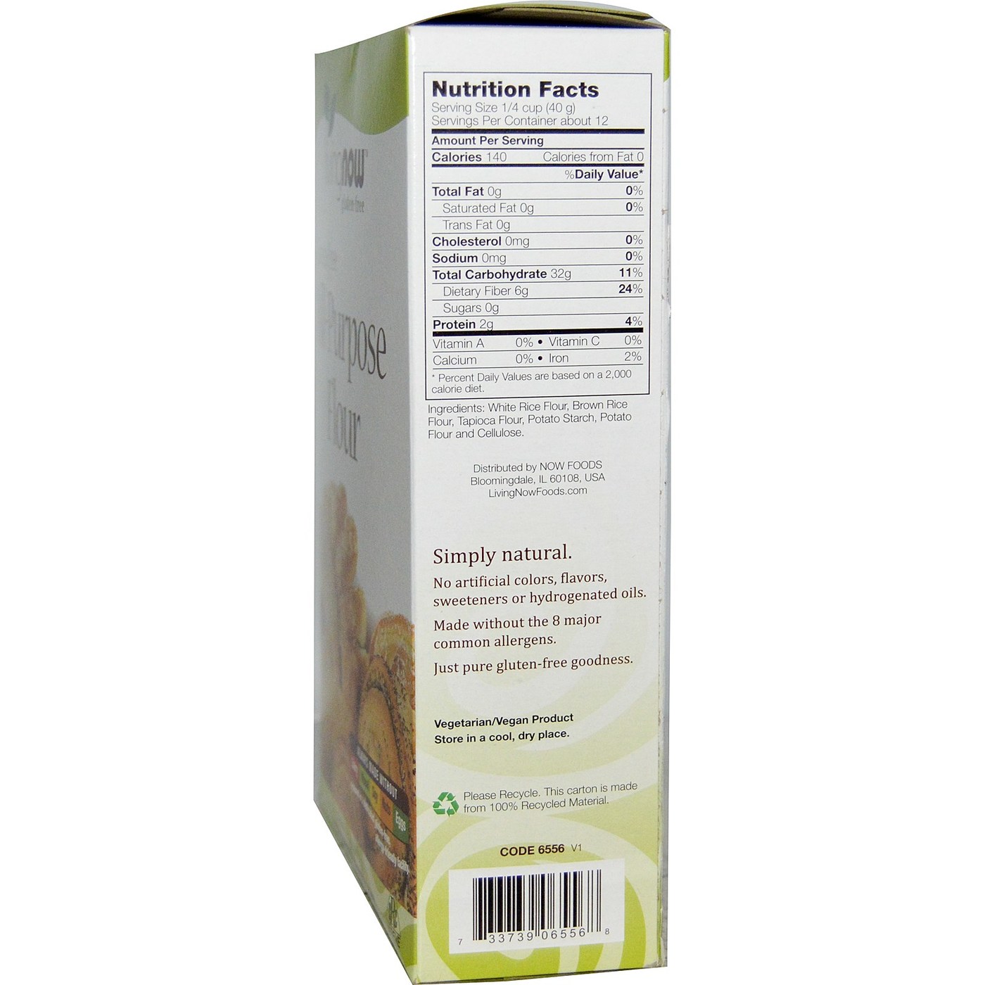 Now Foods All-Purpose Flour, Livre de glúten - 17 oz - Imagem 2