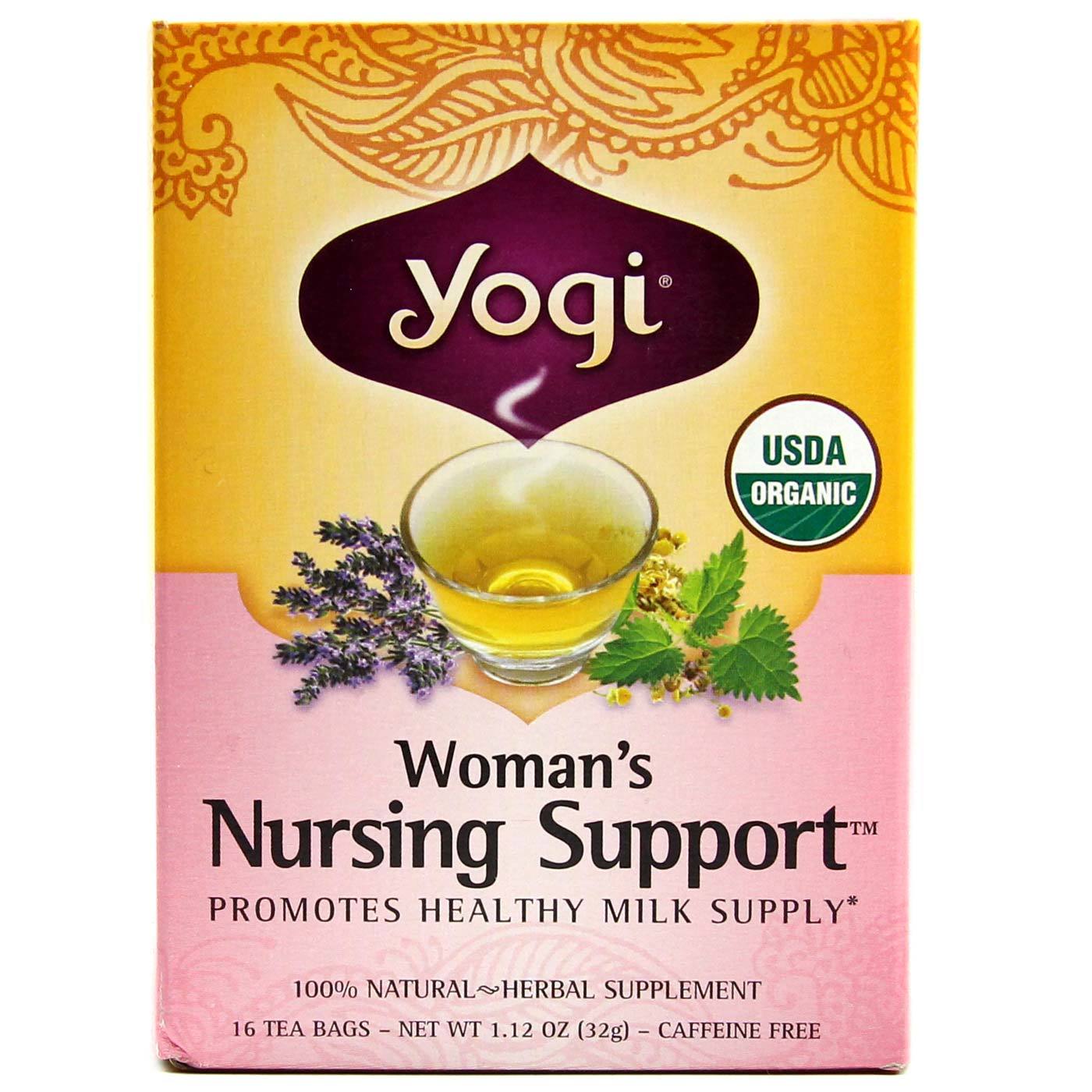 Yogi Tea Organic Teas Da mulher Apoio Enfermagem 16 Sacos