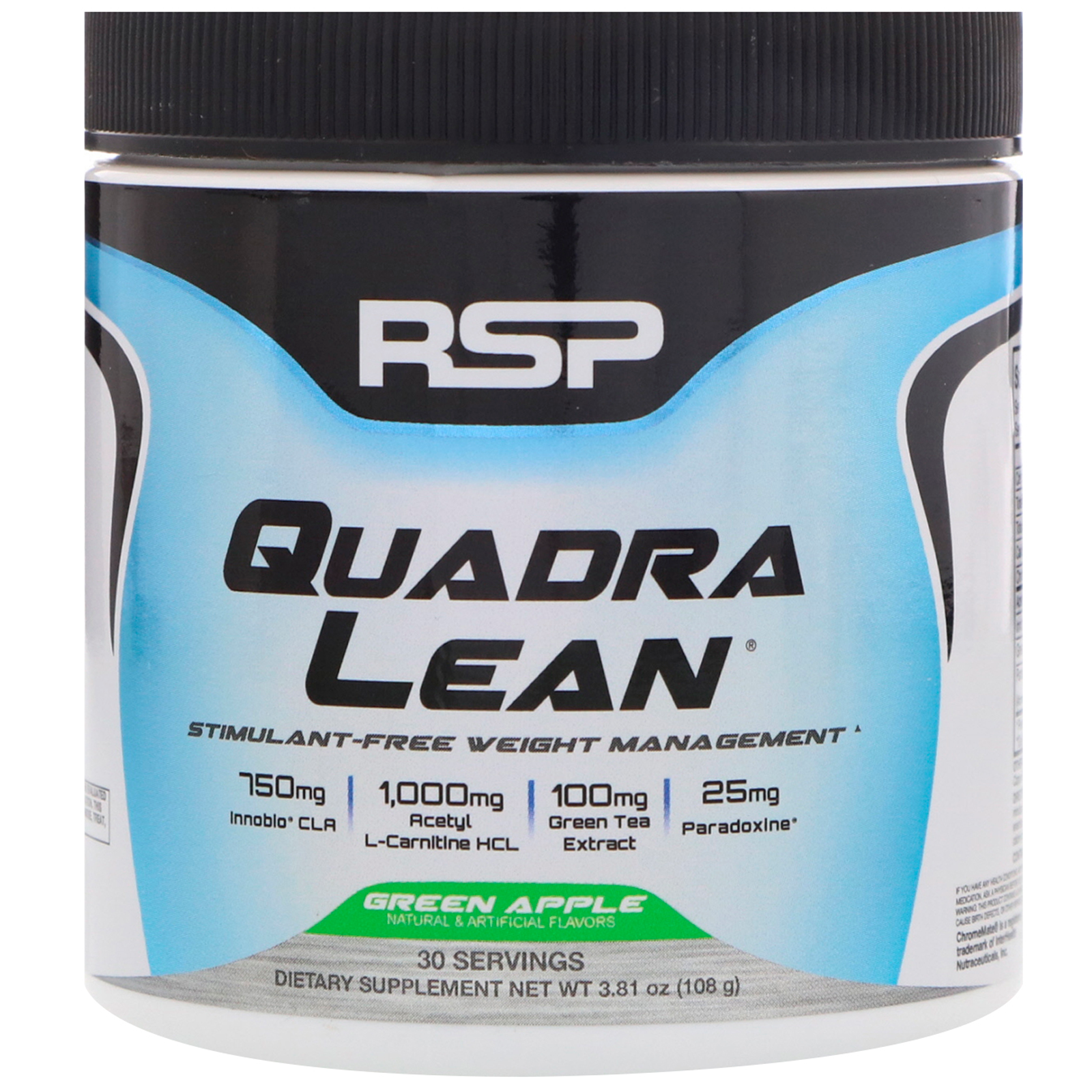 RSP Nutrition, Quadra Lean, Green Apple, 3.81 oz (108 g)