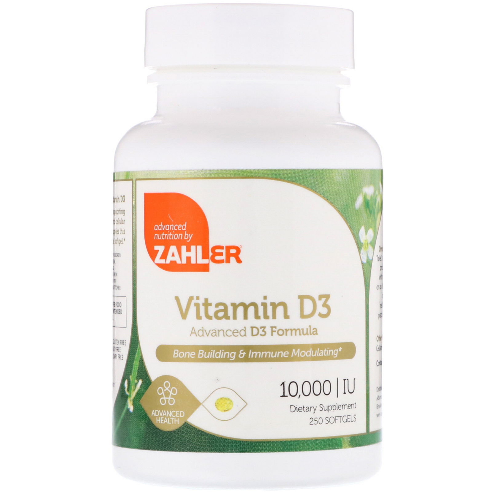 Zahler, Vitamin D3, Advanced D3 Formula, 10,000 IU, 250 Softgels