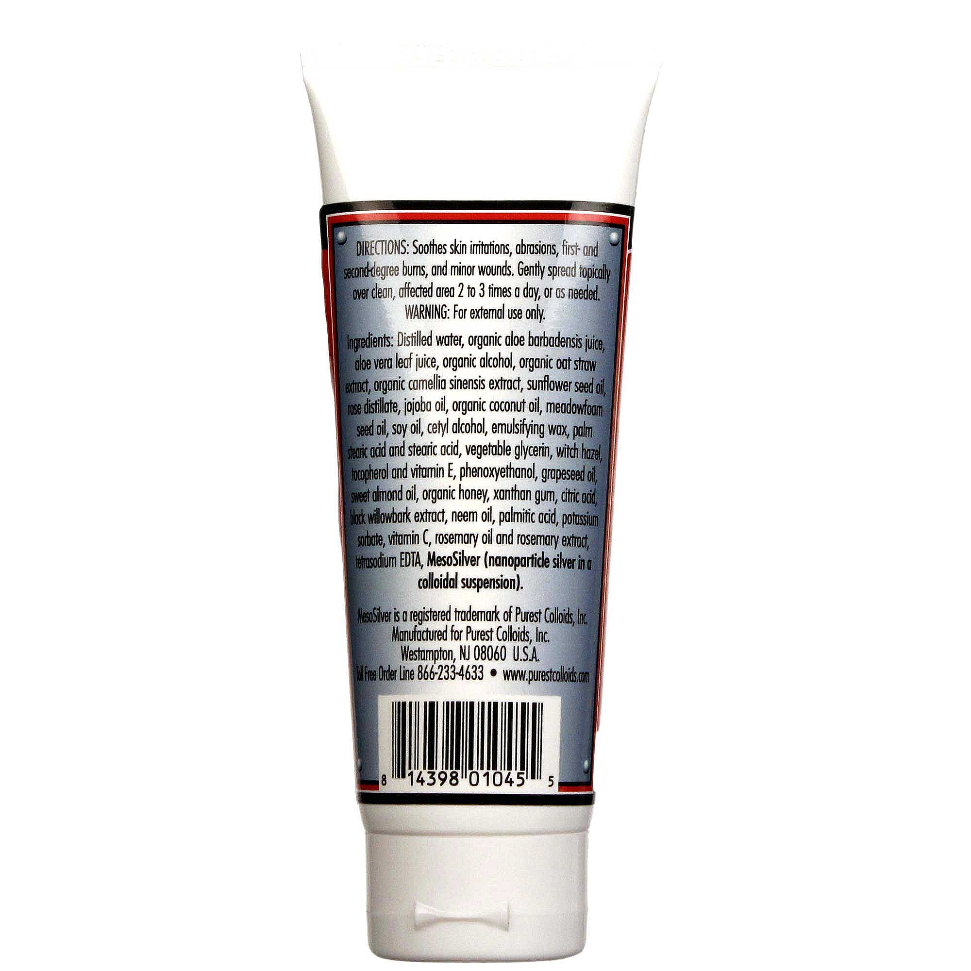 Purest Colloids Mesosilver Creme Tópico Original 4 fl oz - Imagem 2