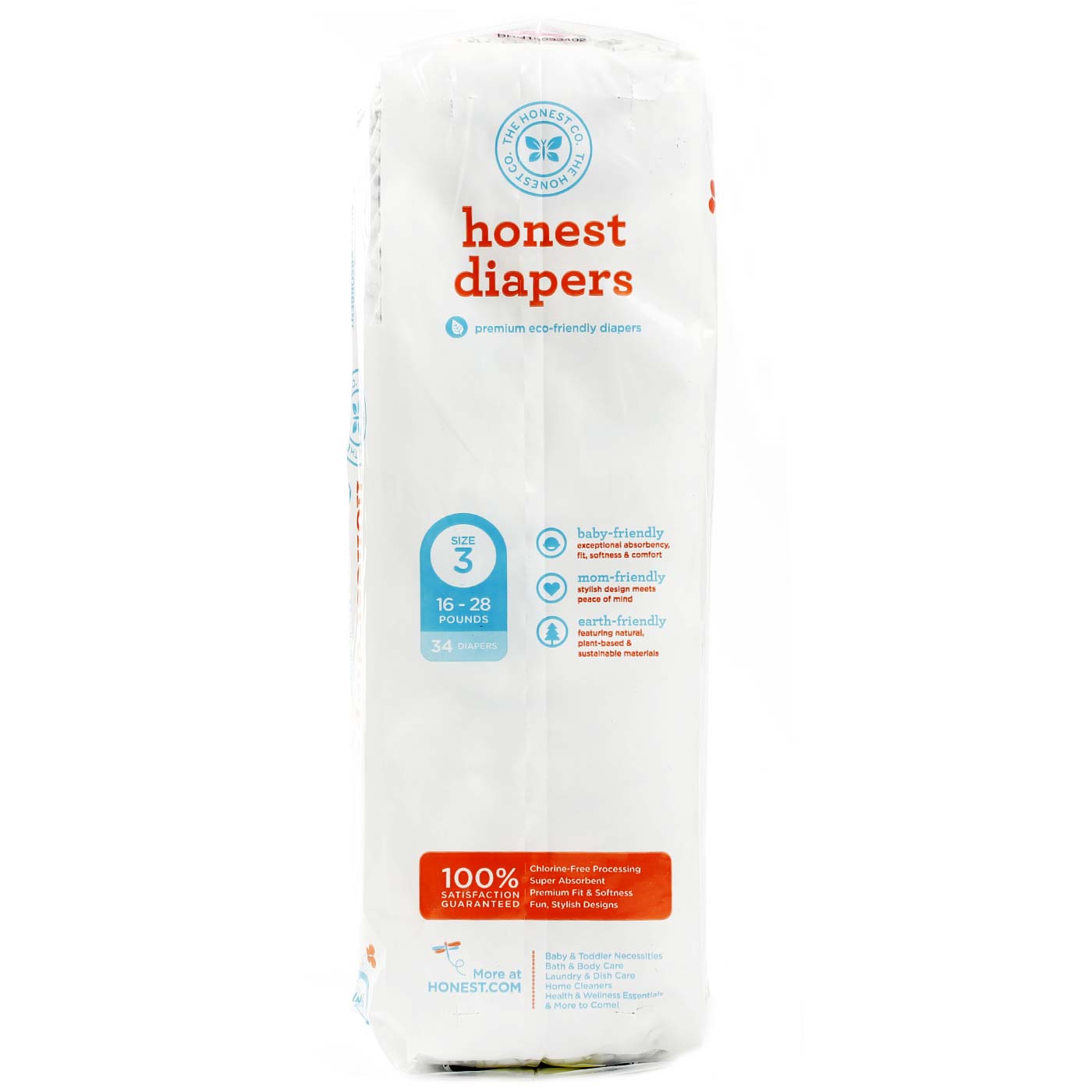 The Honest Company Original Diapers, Médio - Skulls - 34 pack (size 3) - Imagem 3