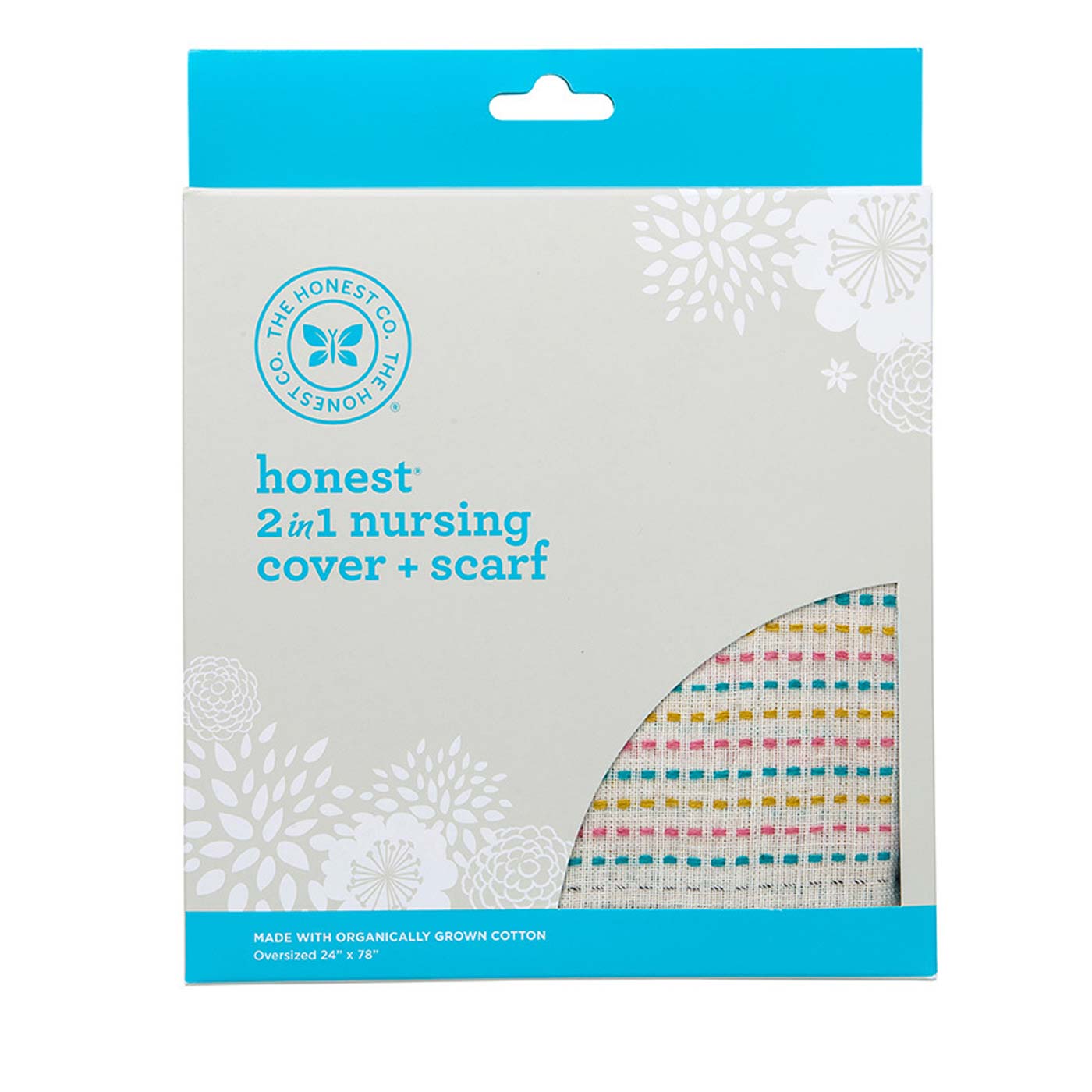 The Honest Company 2-in-1 Orgânico Nursing Cover and Scarf, Multicolorido - 1 Count
