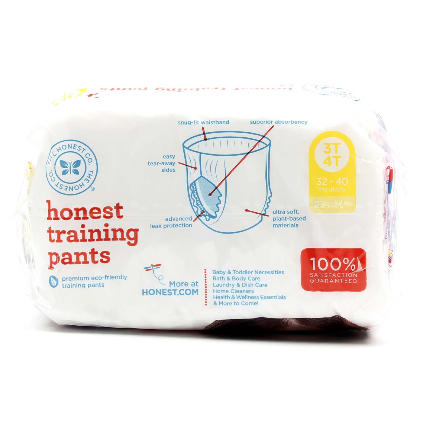 The Honest Company Training Pants, Chambray Floral - Size 3T/4T (L), 23 pack - Imagem 3