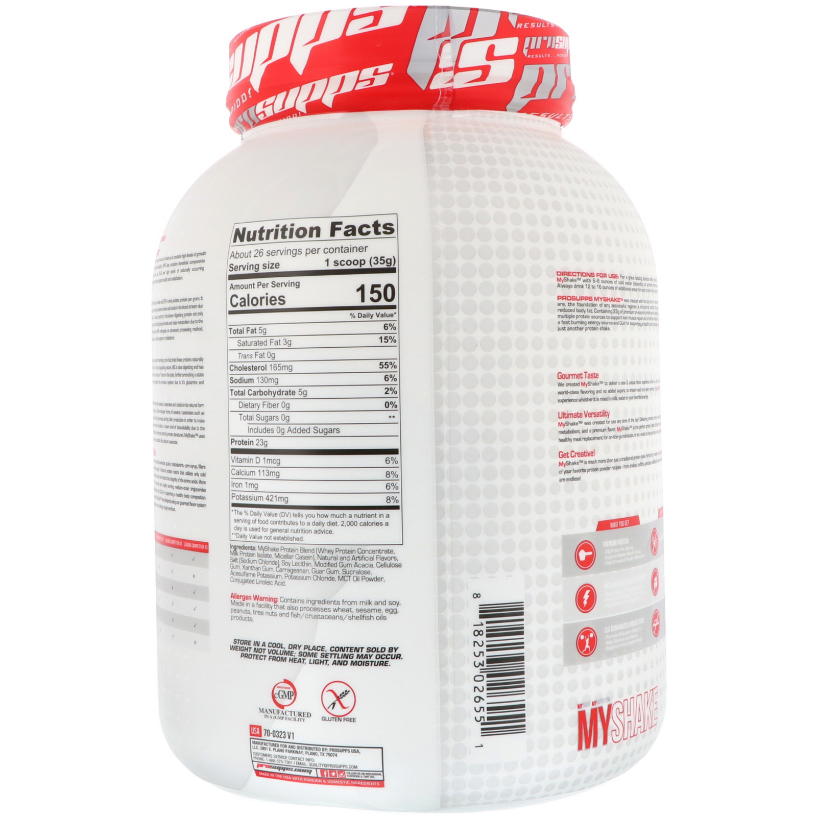 ProSupps, MyShake, Cake Batter, 2 lb (907 g) - Imagem 2