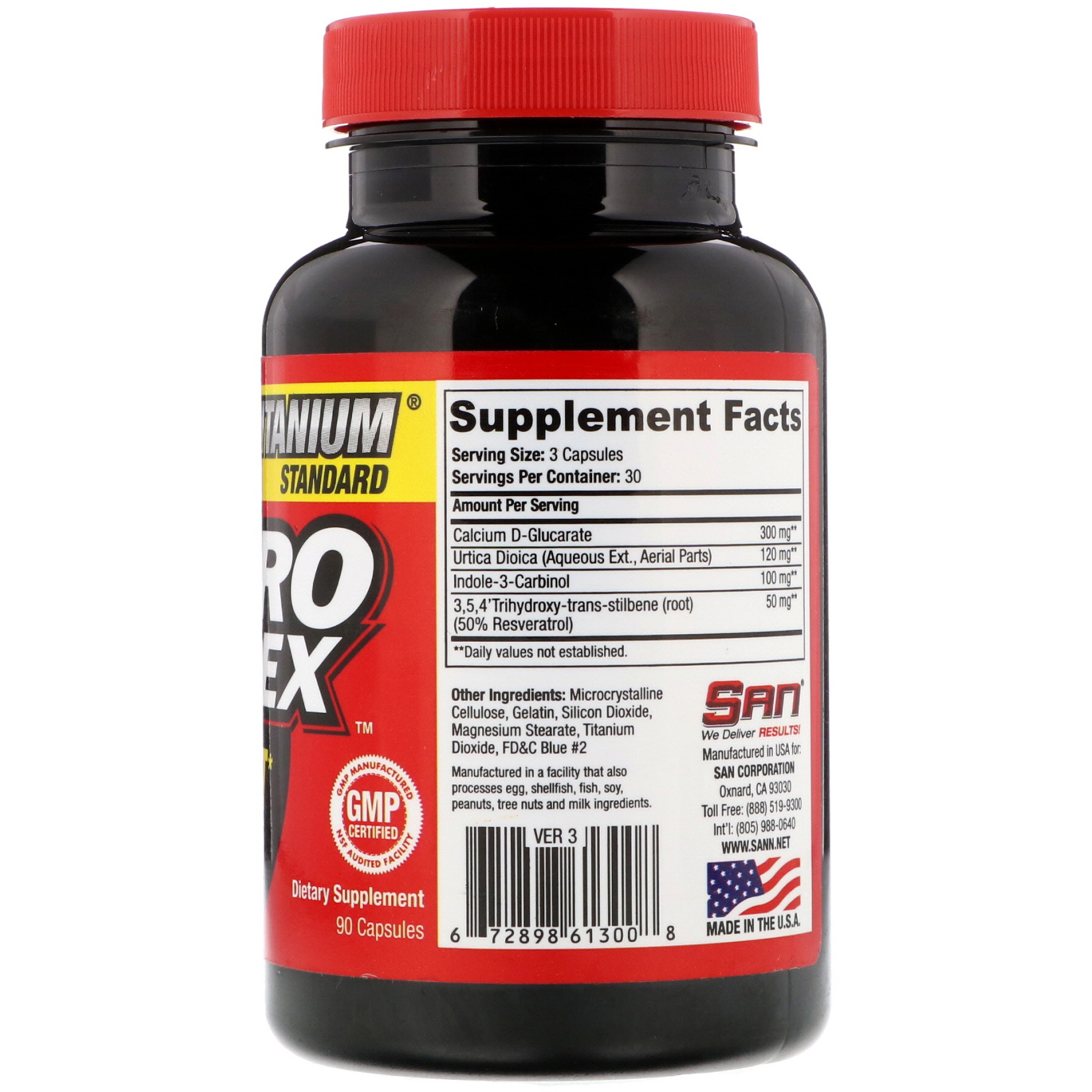 SAN Nutrition, Estrodex, PCT Support, 90 Capsules - Imagem 2