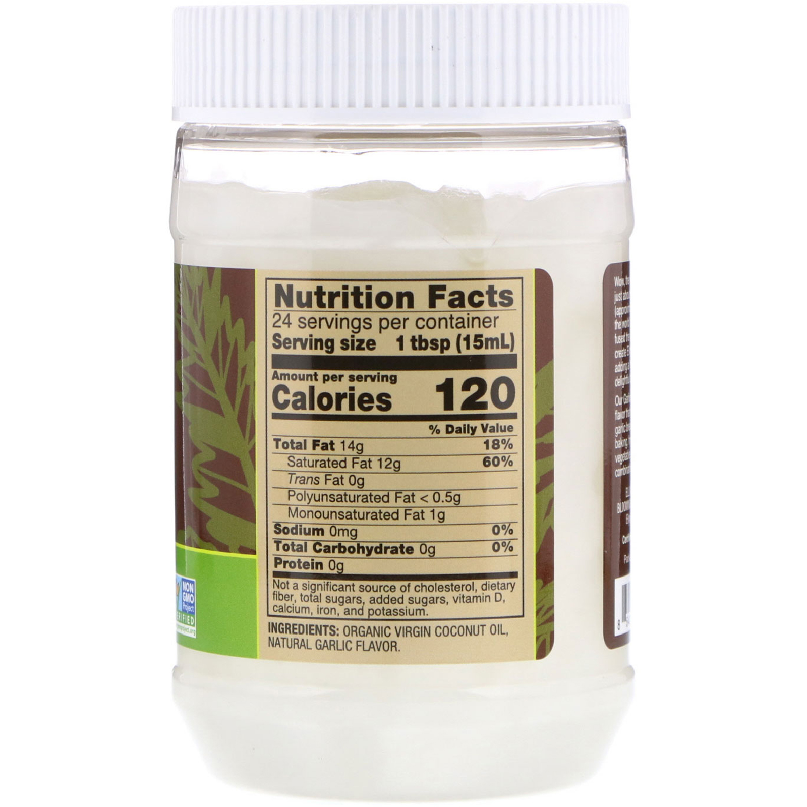 Now Foods, Ellyndale Naturals, Coconut Infusions, Garlic Flavor, 12 fl oz (355 ml) - Imagem 2